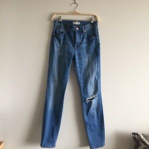 Madewell- high rise skinny jeans - 27
