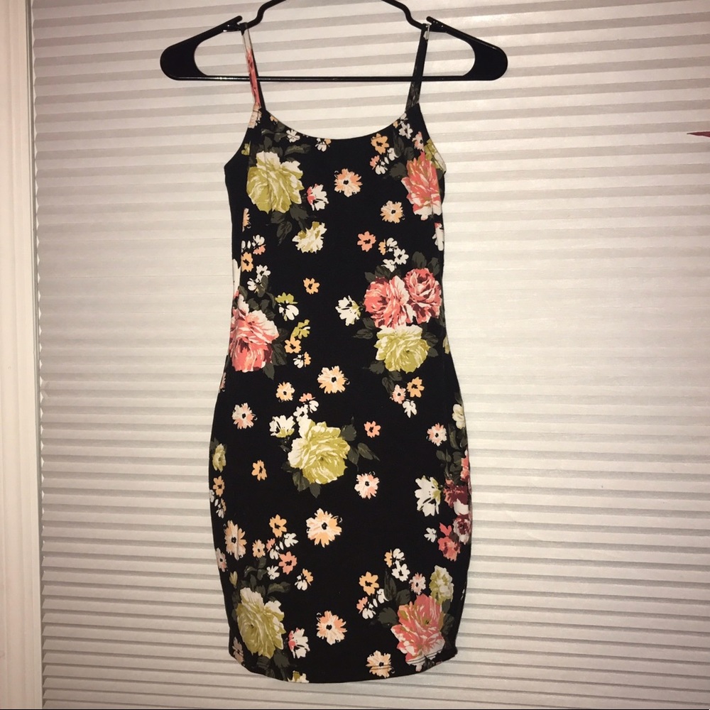 Floral Print Bodycon Dress