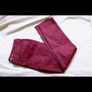 Old Navy Maroon Chinos