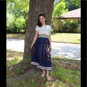Vintage floral skirt.