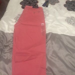 Pinkish red polo pants