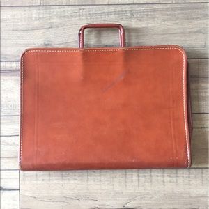Split Cowhide Leather laptop bag /portfolio case
