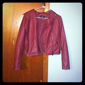 Faux leather jacket