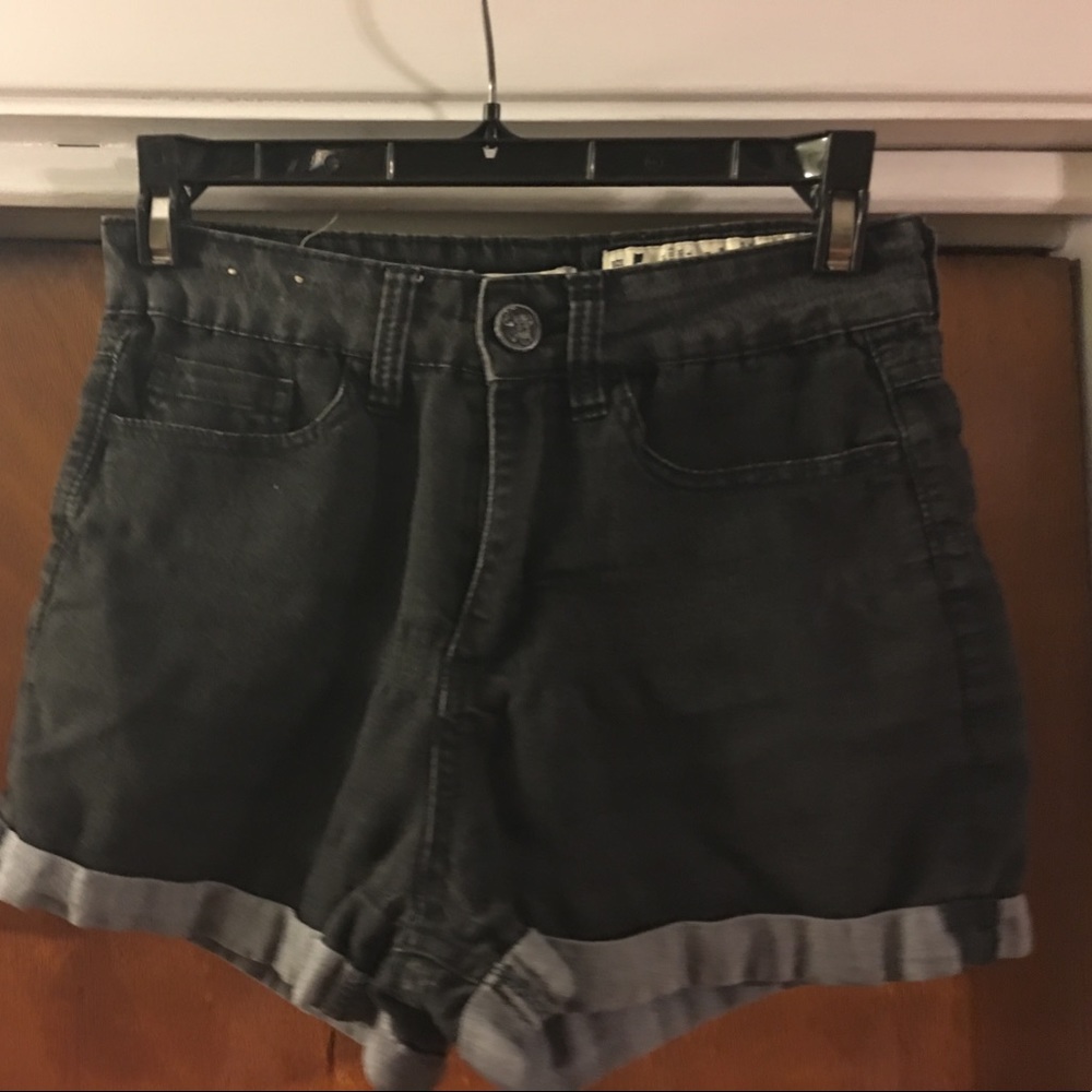 Black High Rise Shorts