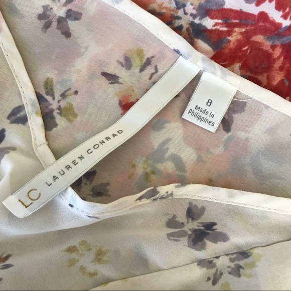 LC Lauren Conrad Floral Dress - Size 8 - Picture 2 of 8