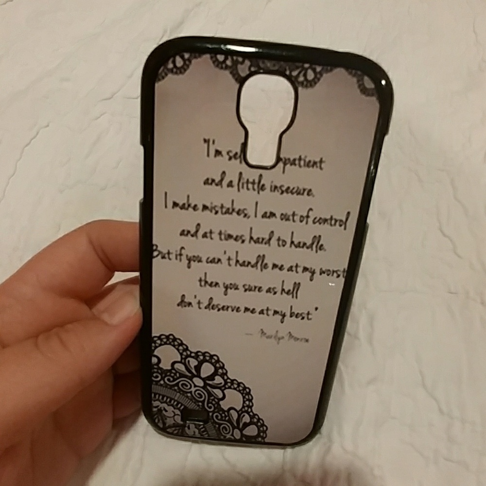 Great phone case with awesome Marilyn Monroe quote