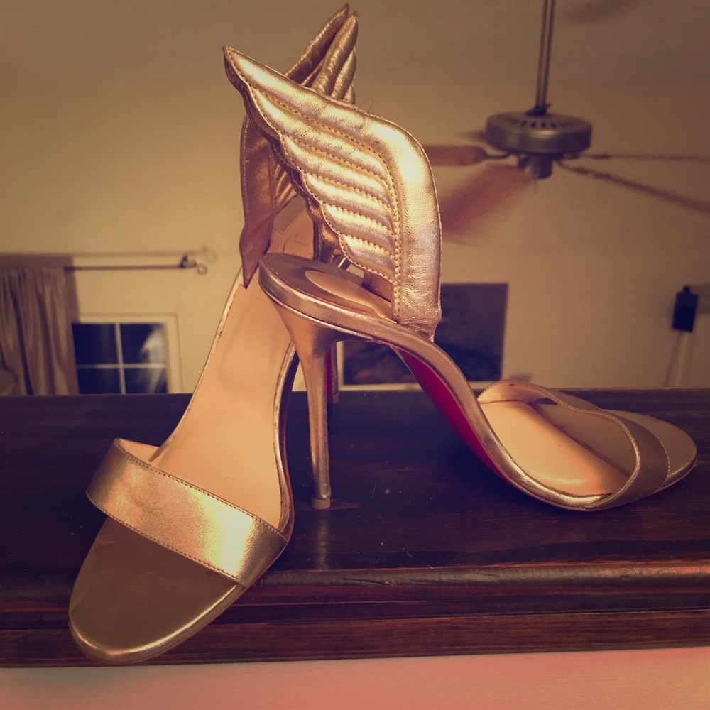 louboutin samotresse gold