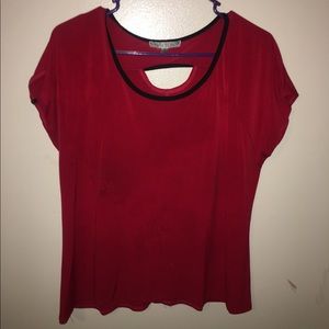 Woman's Red and black Top