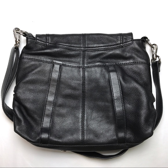 The Sak Black Leather Crossbody Purse IUCN Water