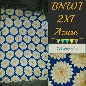 BNWT LuLaRoe 2XL Azure skirt CROSS POSTED