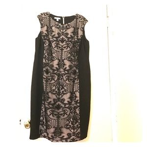 Black and Tan color block dress size 20