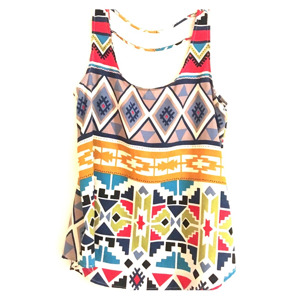 Aztec print top