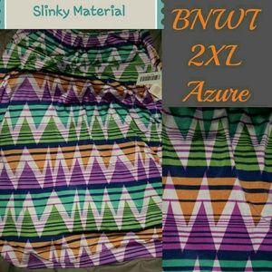 BNWT LuLaRoe 2XL Azure skirt CROSS POSTED