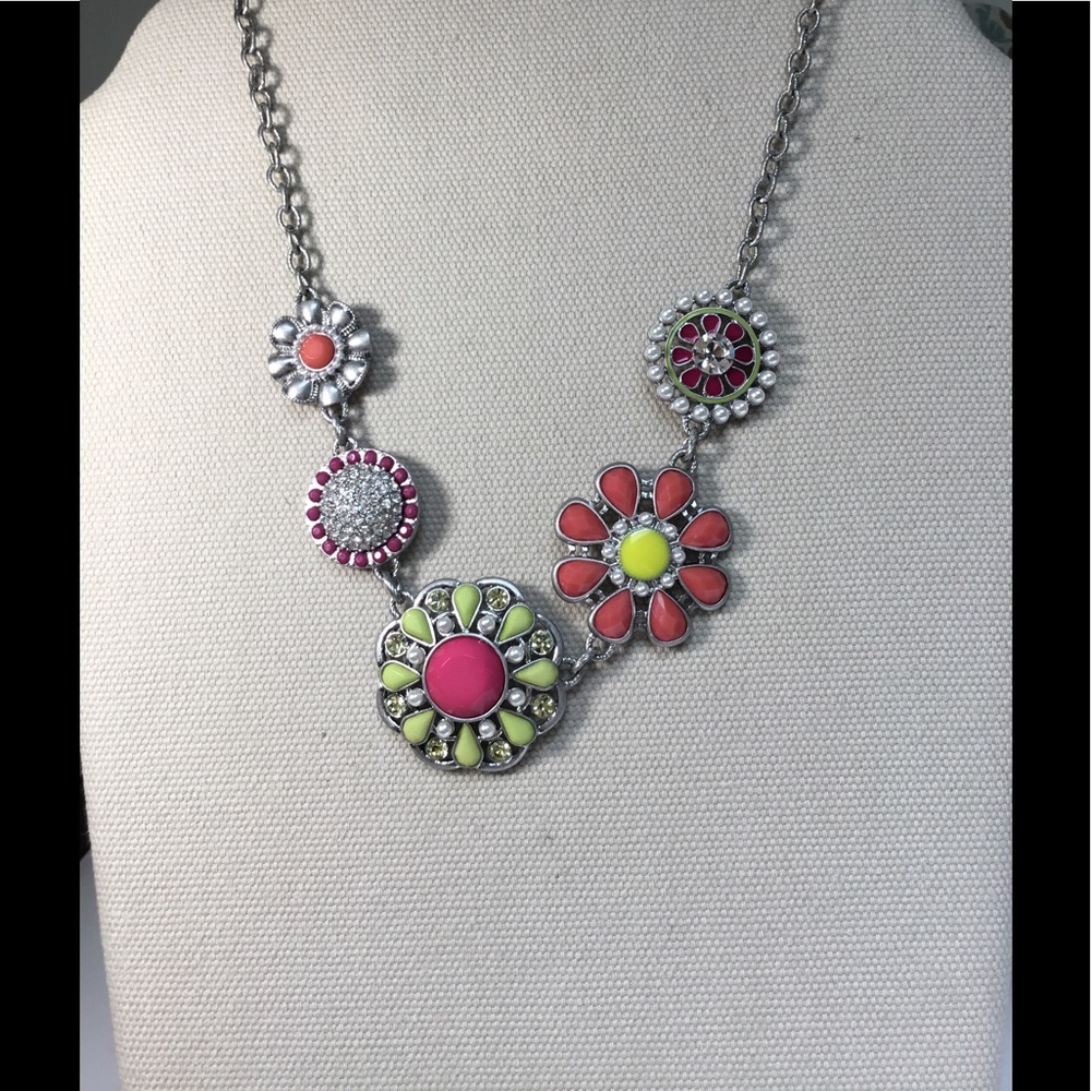Lia Sophia flower pot necklace