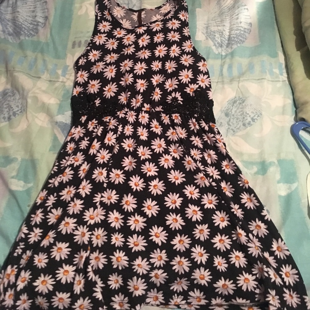 Sunflower printed skater dress