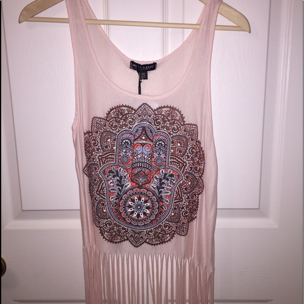 Fringe Festival Tank - graphic mandala pattern