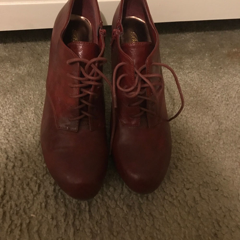 Red booties 8.5
