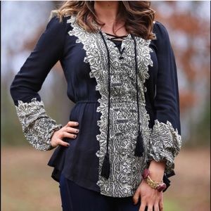 NWT Free People Printed Moments Tunic