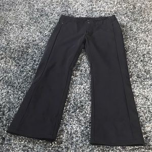 Ski Pants, nylon inside. Polyester outside.