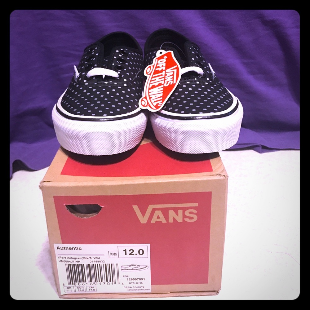Black and silver kids vans