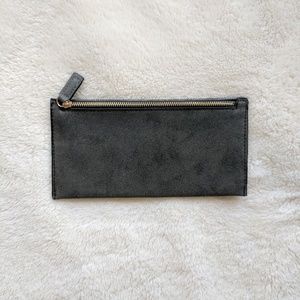 Faux Leather Dark Grey Wallet