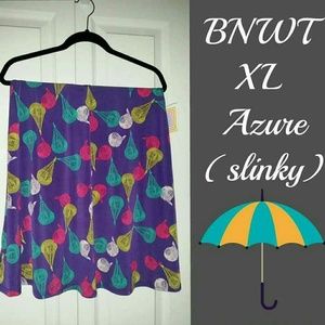 BNWT LuLaRoe XL Azure skirt CROSS POSTED