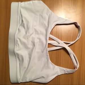 White sports bra size medium