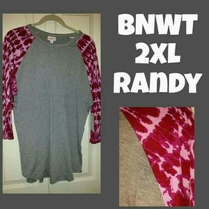 BNWT LuLaRoe 2XL Randy Tee CROSS POSTED