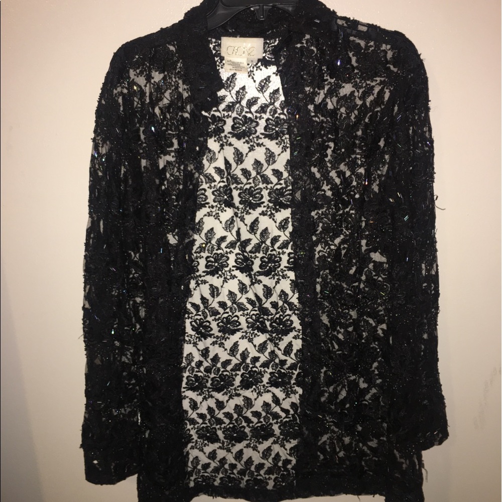 Woman's rose see through Jacket