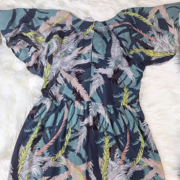 14 Floral Plus Size Graphic Print Dress NWT - Picture 3 of 6