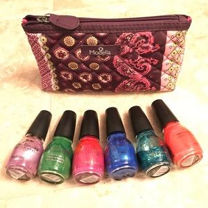 Sinful colors nail polish bundle with travel bag