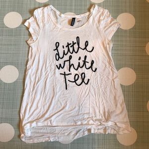 H&M Little white tee graphic print tshirt