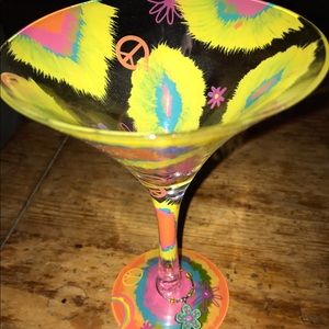 Lolita "Tye Dye-Tini" martini glass