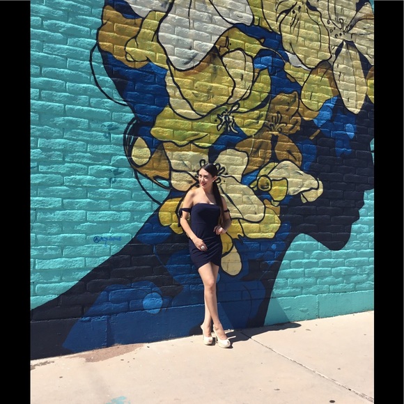 Mini Dress Navy Blue-LAST ONE - Picture 6 of 7