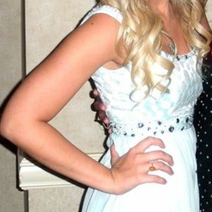 Antonio melani light blue mini dress