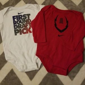 3-6 Nike onesies