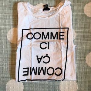 F21 comme could comme ca print tee