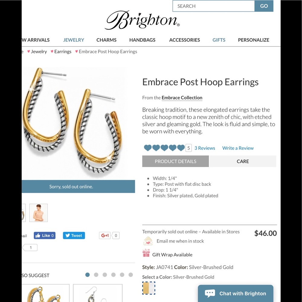 Brighton Hoop Earrings