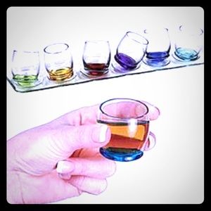 Tipsy shot glass set 6