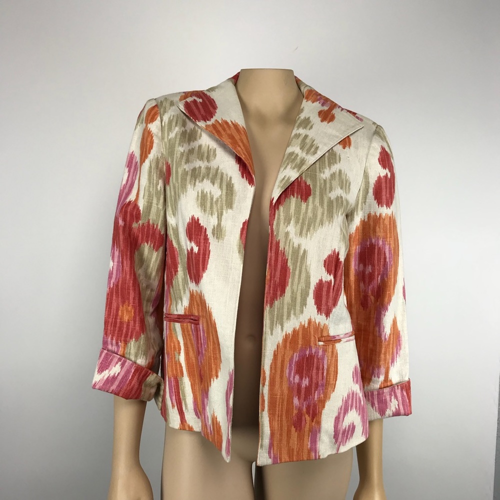 3 Sisters Linen Jacket Size Medium
