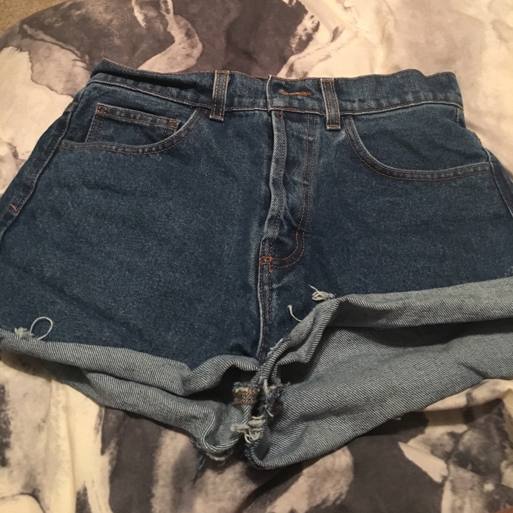 high wasted cutoff shorts