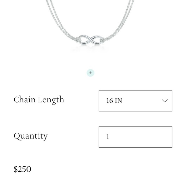 FINAL PRICE-Tiffany infinity necklace 🌻 - Picture 2 of 9