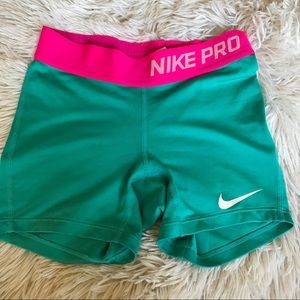 Girls Nike Pro XS compression shorts