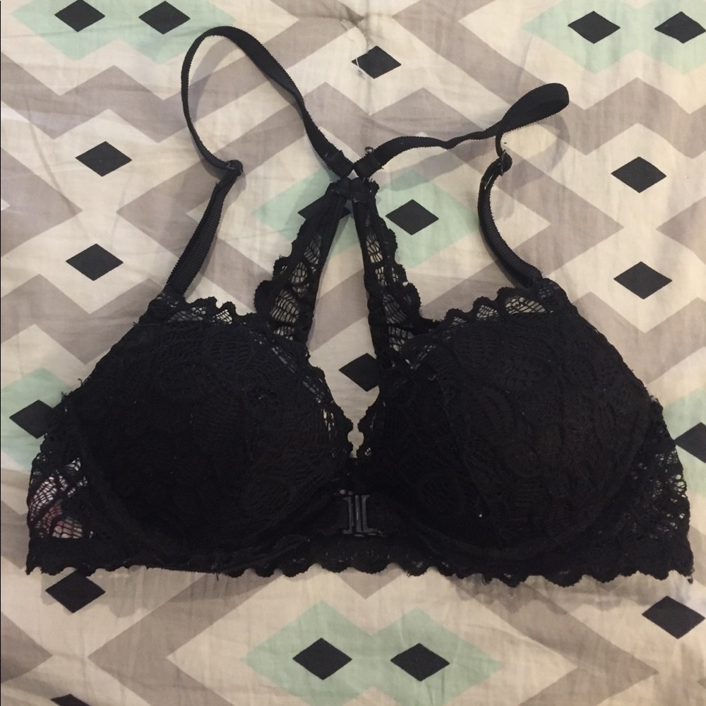 Black lace Victoria's Secret PINK bra