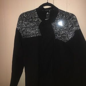glowing adidas athletic zip up