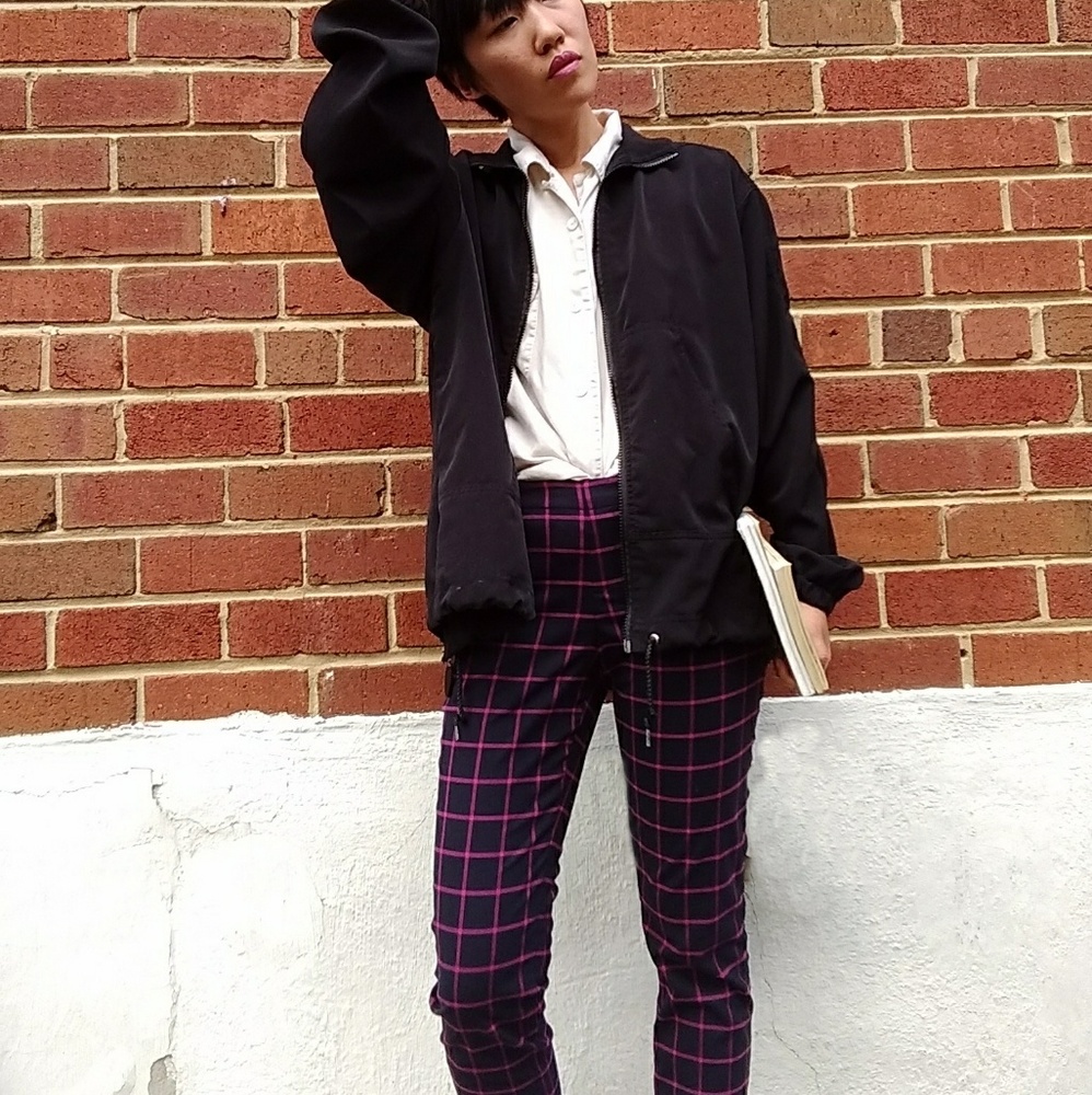 Everyday black sport bomber jacket