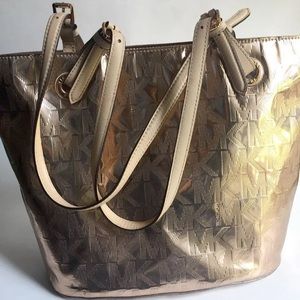 SOLD ✅ Michael Kors Rose Gold Monogram Handbag