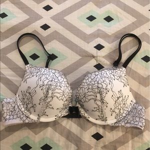 White and Black Victoria's Secret Bra