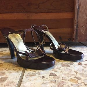 Dolce & Gabbana ankle strap heels with bow