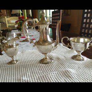 Antique sterling silver tea set